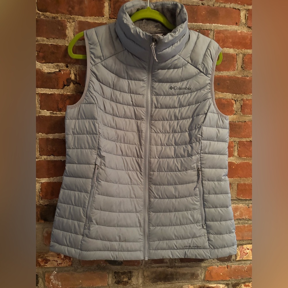 Columbia Light Puffer Vest in Grey with Thermal Reflective Breathable Lining